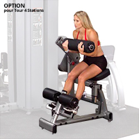 Poste abdominaux OPTION Double poste Abdo & Lombaires Bodysolid Pro Dual - Fitnessboutique