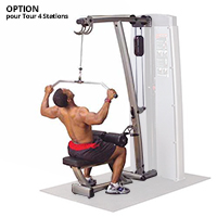 Poste dos et lombaires OPTION EXTENSION PRO DUAL LAT MID-ROW  Bodysolid Pro Dual - Fitnessboutique