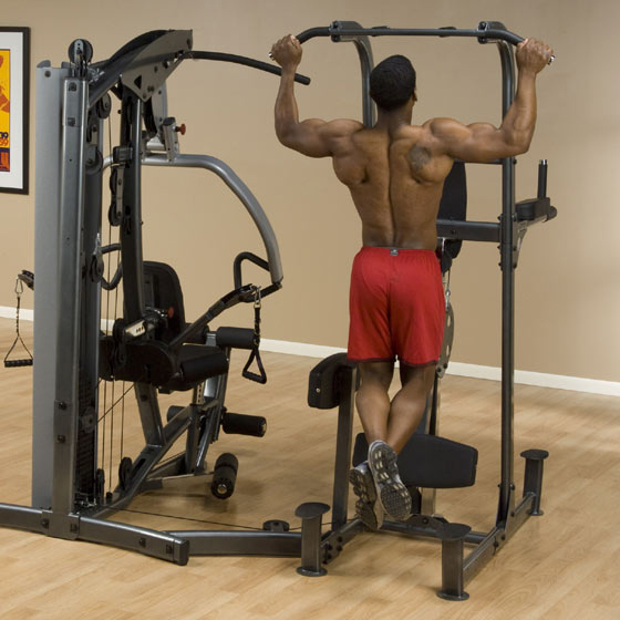 Appareil de Musculation Option Dips + traction assistés pour Fusion Bodysolid - FitnessBoutique