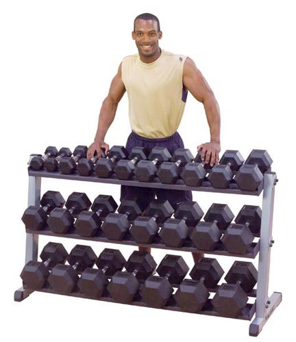 Support et Rack de Rangement Rack Haltères 2 Niveaux Bodysolid - FitnessBoutique