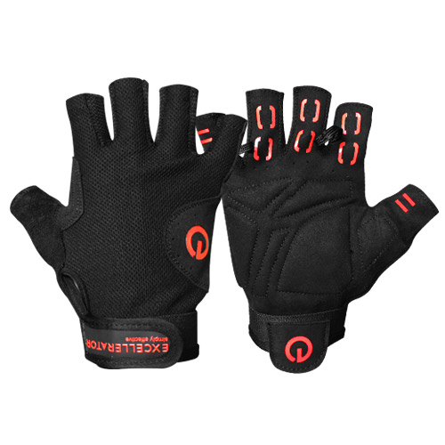 Excellerator Weightlifting gloves Black/Red Taille L