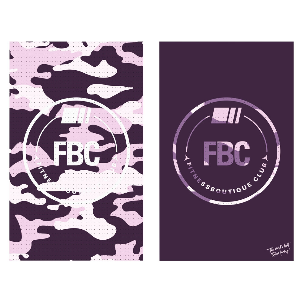 FBC IKON Serviette de Sport Camo Purple