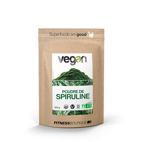 Régime Vegan / Végétarien Vegan Poudre de Spiruline Crue et BIO