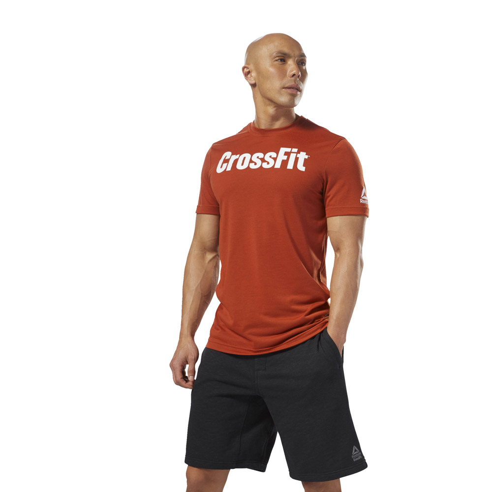 T-shirts T Shirt Reebok Crossfit Speedwick REEBOK Brique L- FitnessBoutique