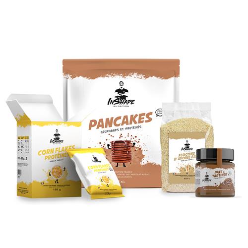 Pancake InShape Nutrition Pack Petit-Déjeuner Sportif et Gourmand